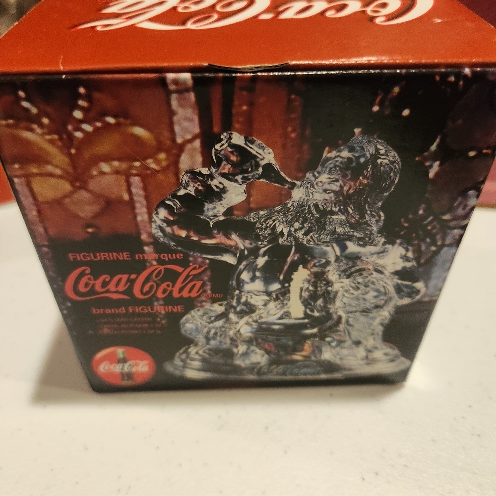 Coke-Cola Clear Glass Santa Claus Figurine - Picture 8 of 11